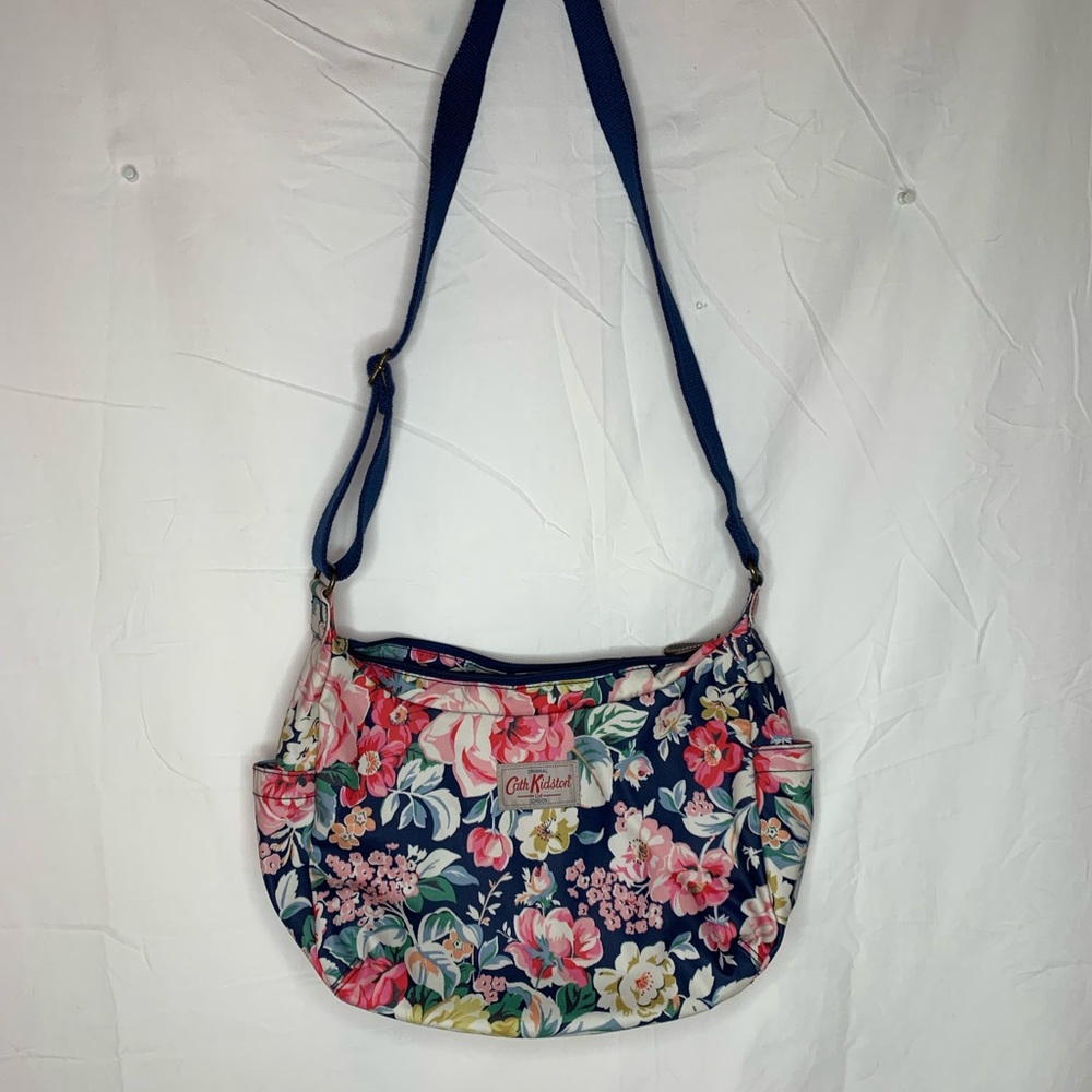 Cath Kidston Navy Floral Crossbody Bag